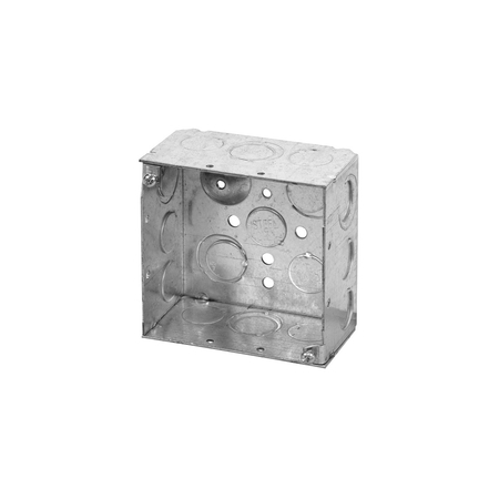 ABB Electrical Box, 30.3 cu in, Square Box, Steel, Square 638224